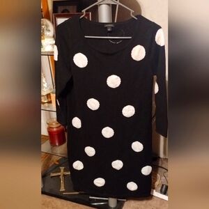 Ann Taylor polka dot sweater dress